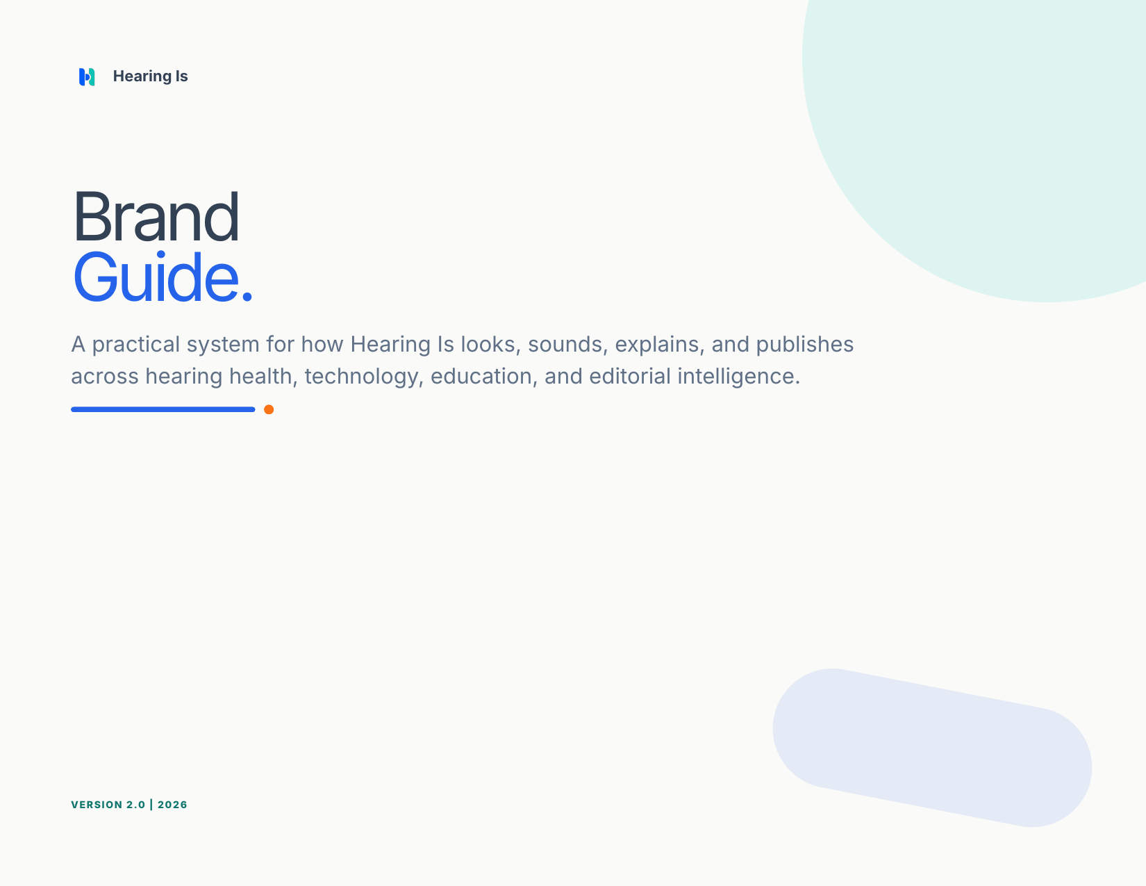 Preview of the Hearing Is Brand Guide
